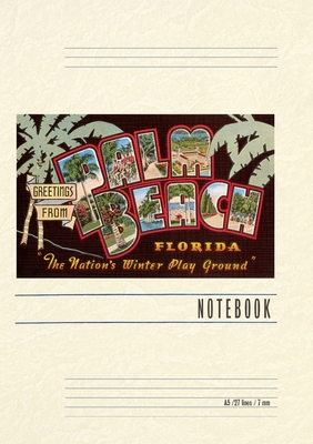 Vintage Lined Notebook Greetings from Palm Beach, Florida - Found Image Press