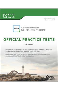 Coperta cărții 'Isc2 Cissp Certified Information Systems Security Professional Official Practice Tests - Mike Chapple'