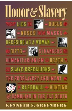 Coperta cărții 'Honor and Slavery: Lies, Duels, Noses, Masks, Dressing as a Woman, Gifts, Strangers, Humanitarianism, Death, Slave'