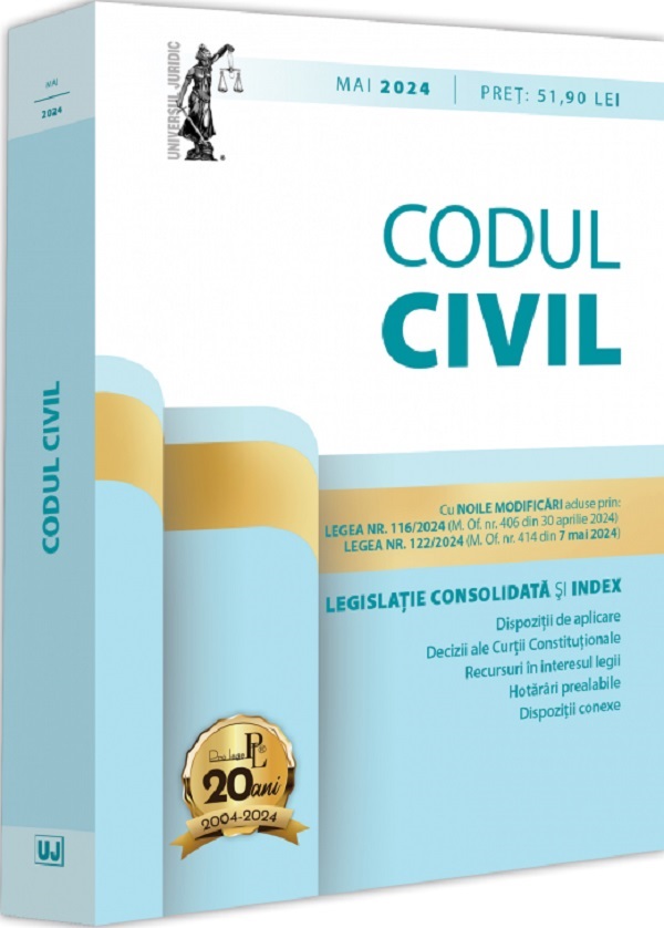 Codul civil. Legislatie consolidata si Index Mai 2024