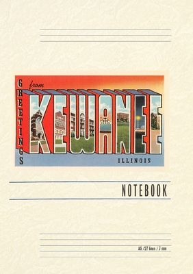 Vintage Lined Notebook Greetings from Kewanee, Illinois - Found Image Press