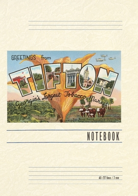 Vintage Lined Notebook Greetings from Tifton - Found Image Press