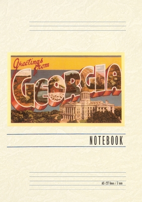 Vintage Lined Notebook Greetings from Georgia - Found Image Press