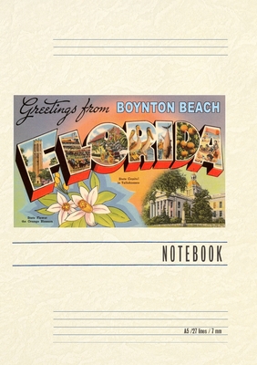 Vintage Lined Notebook Greetings from Boynton Beach - Found Image Press