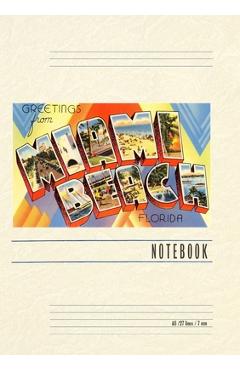 Coperta cărții 'Vintage Lined Notebook Greetings from Miami Beach - Found Image Press'