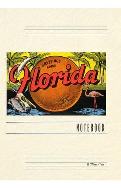 Poza produsului Vintage Lined Notebook Greetings from Florida - Found Image Press