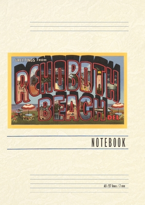 Vintage Lined Notebook Greetings from Rehoboth Beach - Found Image Press