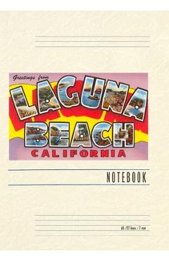 Coperta cărții 'Vintage Lined Notebook Greetings from Laguna Beach, California - Found Image Press'