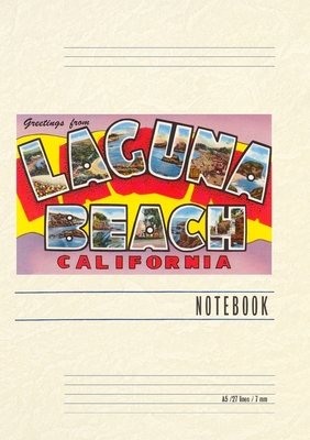 Vintage Lined Notebook Greetings from Laguna Beach, California - Found Image Press