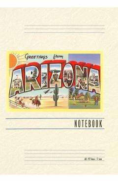 Coperta cărții 'Vintage Lined Notebook Greetings from Arizona - Found Image Press'