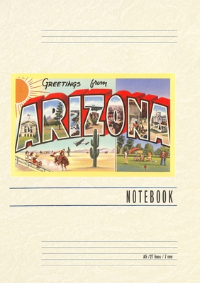 Coperta cărții 'Vintage Lined Notebook Greetings from Arizona - Found Image Press'