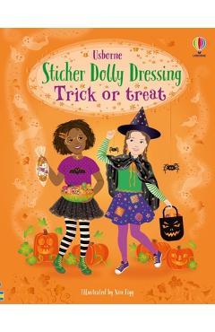 Coperta cărții 'Sticker Dolly Dressing Trick or Treat - Fiona Watt'