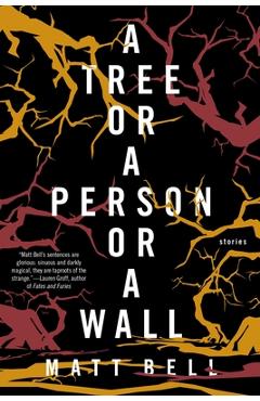 Coperta cărții 'A Tree or a Person or a Wall: Stories - Matt Bell'