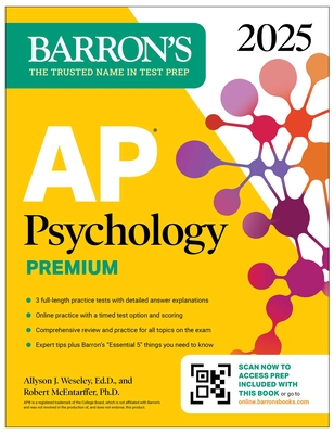 AP Psychology Premium, 2025: Prep Book with Practice Tests + Comprehensive Review + Online Practice - Allyson J. Weseley