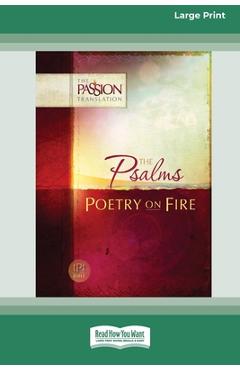 Coperta cărții 'The Psalms: Poetry on Fire [Large Print 16 Pt Edition] - Brian Simmons'