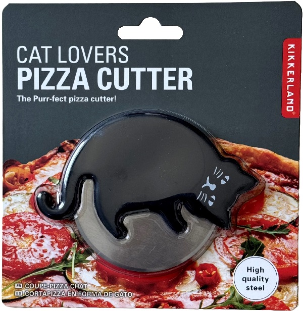 Cutit pentru pizza. Pisica neagra