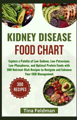 Kidney Disease Food Chart: Explore a Palette of Low-Sodium, Low-Potassium, Low-Phosphorus, and Optimal Protein Foods with 300 Nutrient-Rich Recip - Tina Feldman