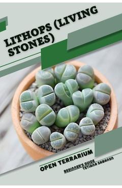 Coperta cărții 'Lithops (Living Stones): Open terrarium, Beginner's Guide - Tetiana Sabanen'