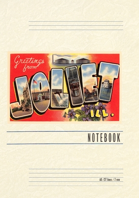 Vintage Lined Notebook Greetings from Joliet, Illinois - Found Image Press