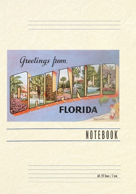 Vintage Lined Notebook Greetings from Orlando, Florida - Found Image Press