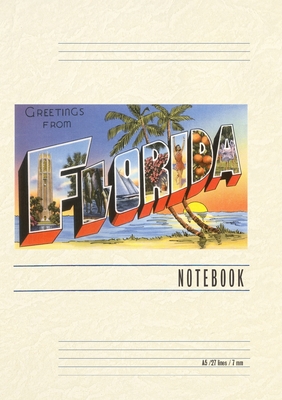 Vintage Lined Notebook Greetings from Florida - Found Image Press