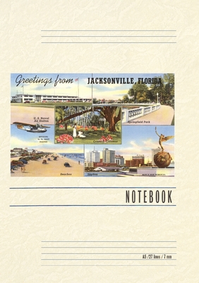 Vintage Lined Notebook Greetings from Jacksonville, Florida - Found Image Press