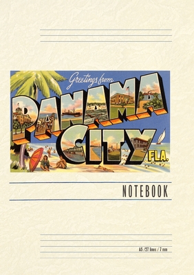 Vintage Lined Notebook Greetings from Panama City, Florida - Found Image Press