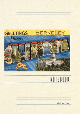 Vintage Lined Notebook Greetings from Berkeley, California - Found Image Press
