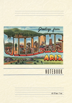 Vintage Lined Notebook Greetings from Williams - Found Image Press