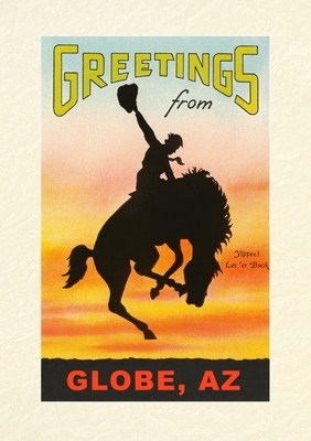 Vintage Lined Notebook Greetings from Globe - Found Image Press