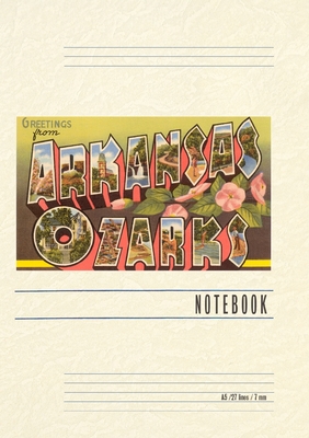 Vintage Lined Notebook Greetings from Arkansas Ozarks - Found Image Press