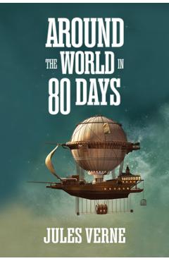 Coperta cărții 'Around the World in Eighty Days - Jules Verne'