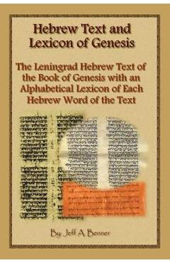Poza produsului Hebrew Text and Lexicon of Genesis - Jeff A. Benner
