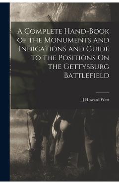 Coperta cărții 'A Complete Hand-Book of the Monuments and Indications and Guide to the Positions On the Gettysburg Battlefield - J.'