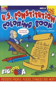 Coperta cărții 'The U.S. Constitution Coloring Book - Carole Marsh'