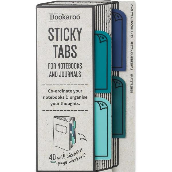 Sticky Notes Bookaroo. Blues