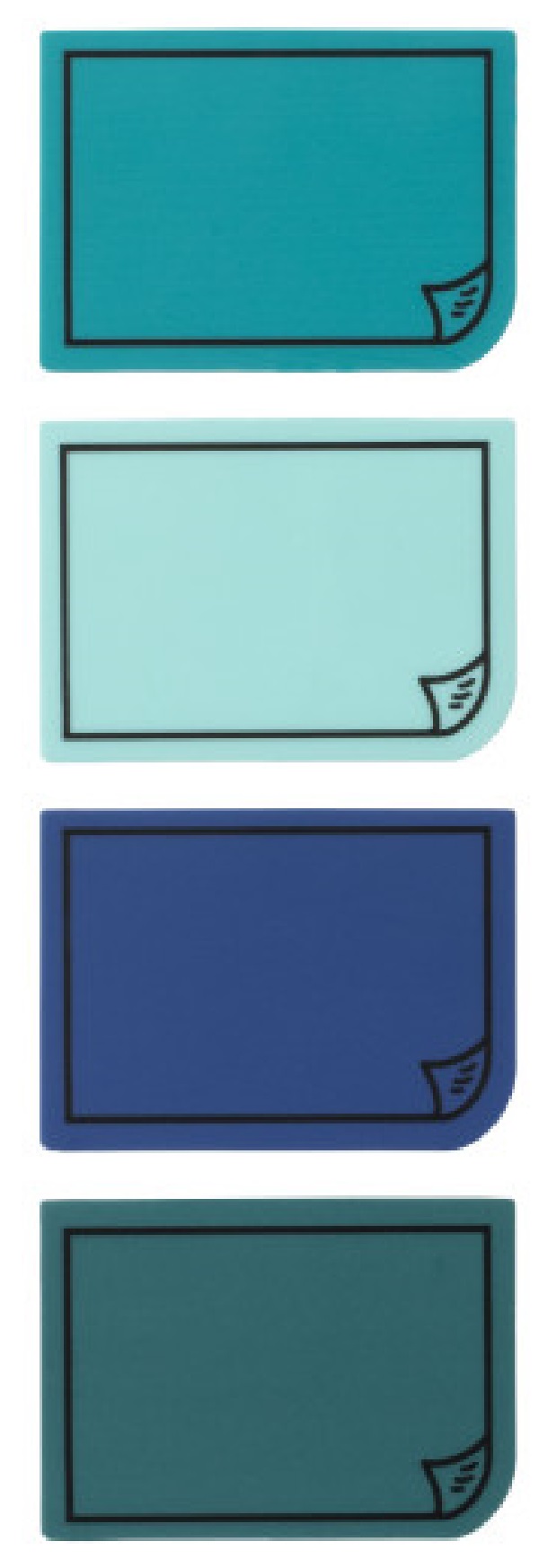 Sticky Notes Bookaroo. Blues