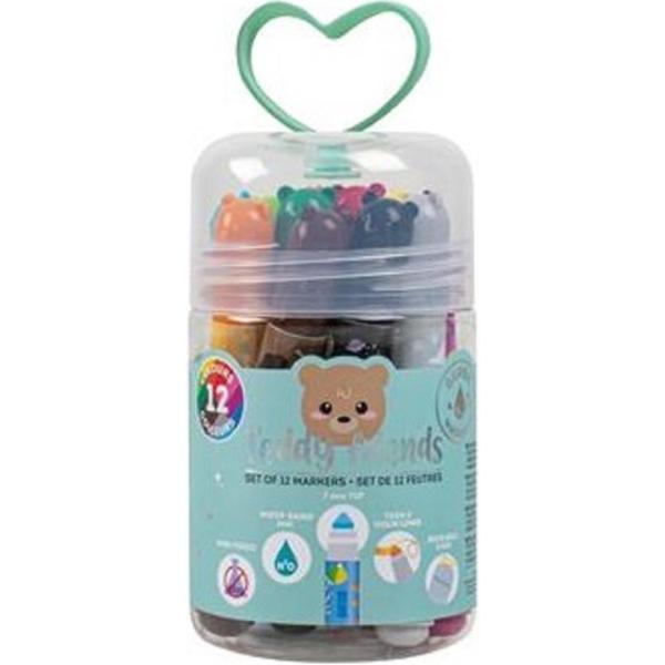 Set 12 markere. Teddy Bear