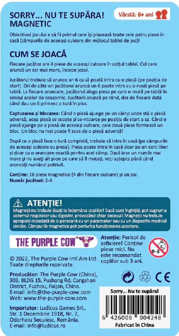 Joc magnetic: Sorry... Nu te supara!