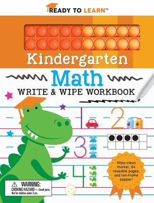 Ready to Learn Kindergarten Math Write & Wipe Workbook with Popper - Janet Hale