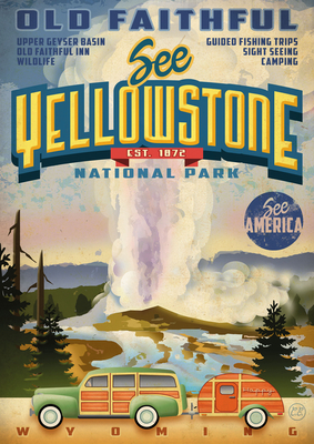 See America Yellowstone Lined Notebook: Plastic Free Packaging - Carousel Calendars