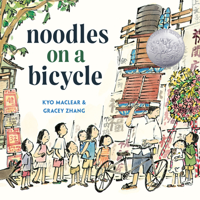 Coperta cărții 'Noodles on a Bicycle - Kyo Maclear'