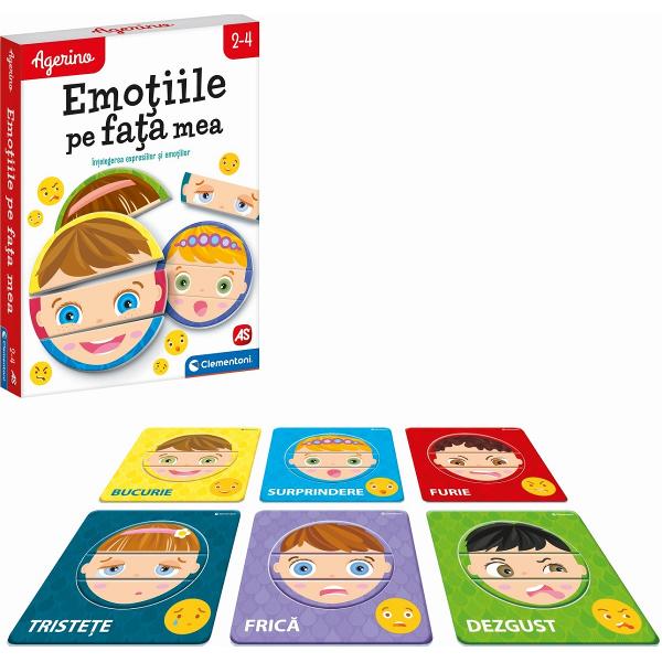 Joc educativ Agerino: Emotiile pe fata mea