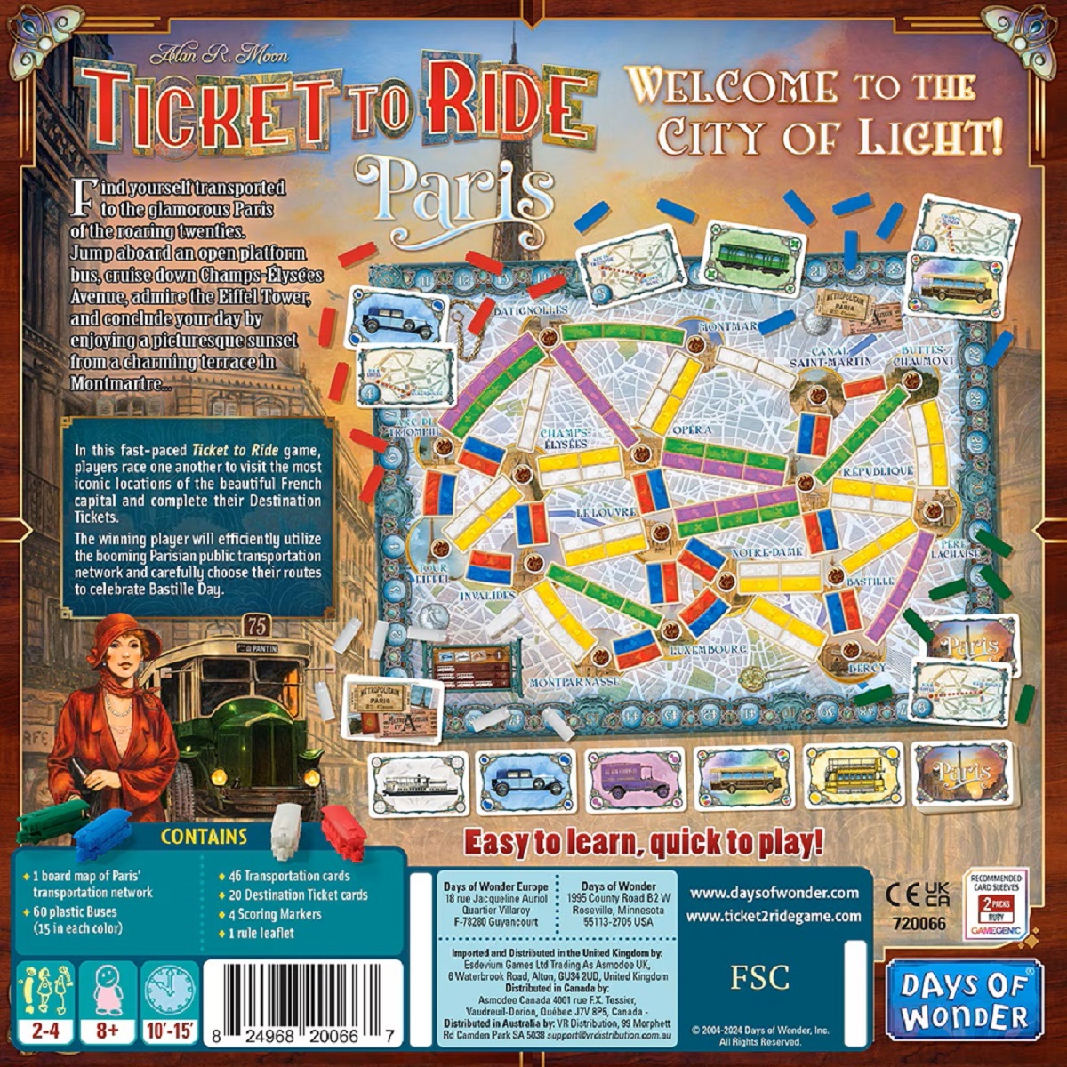 Joc de societate: Ticket to Ride Paris