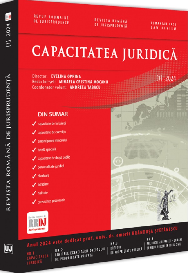 Revista romana de jurisprudenta nr.1 din 2024