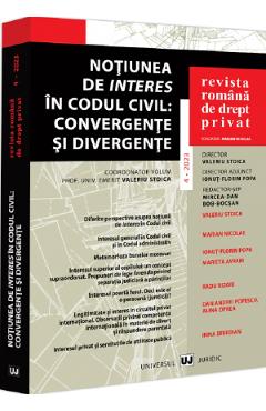 Coperta cărții 'Revista Română de Drept Privat Nr.4 din 2023'