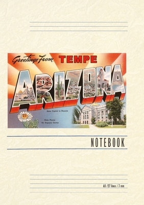 Vintage Lined Notebook Greetings from Tempe, Arizona - Found Image Press