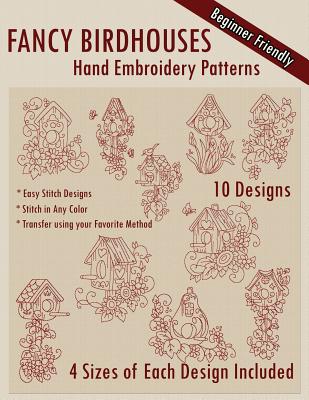 Fancy Birdhouses Hand Embroidery Patterns - Stitchx Embroidery