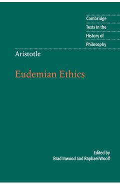Coperta cărții 'Aristotle: Eudemian Ethics - Brad Inwood'