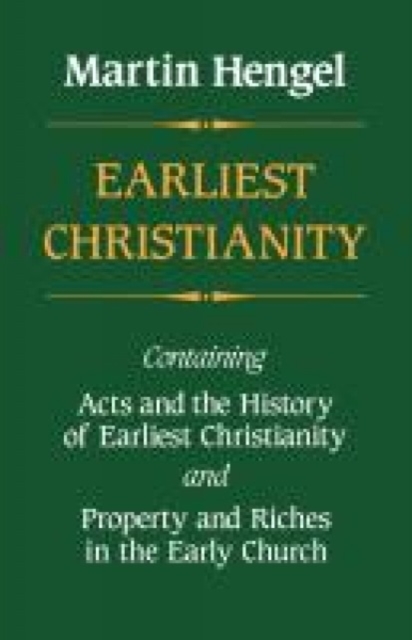 Earliest Christianity - Martin Hengel